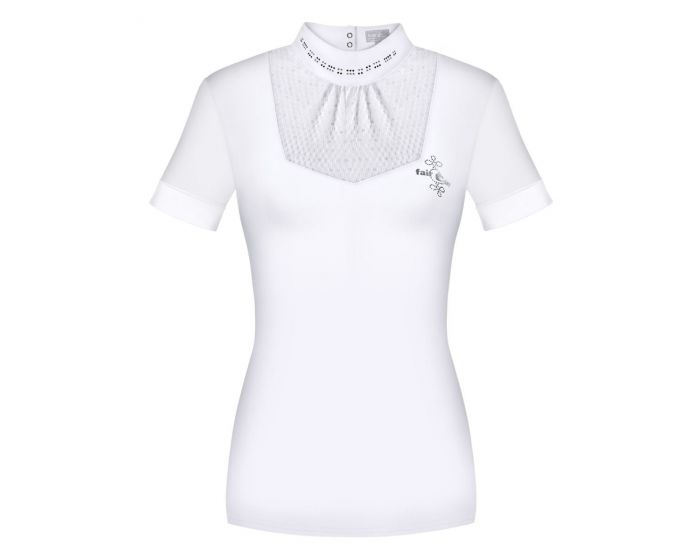 Fair Play SS 24 Wedstrijdshirt Lara White Tweespan Online Ruitershop