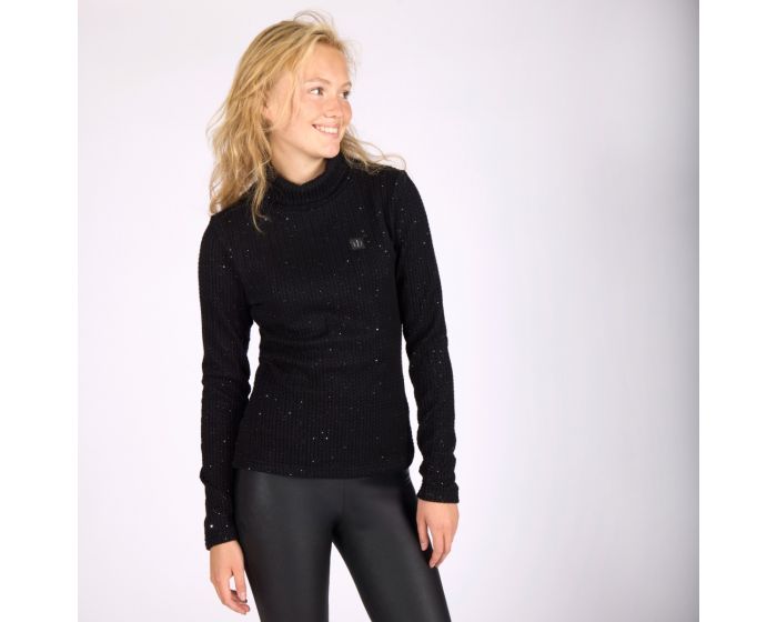 KLMichela Ladies Knitted Rollneck - Black - Tweespan Online Ruitershop